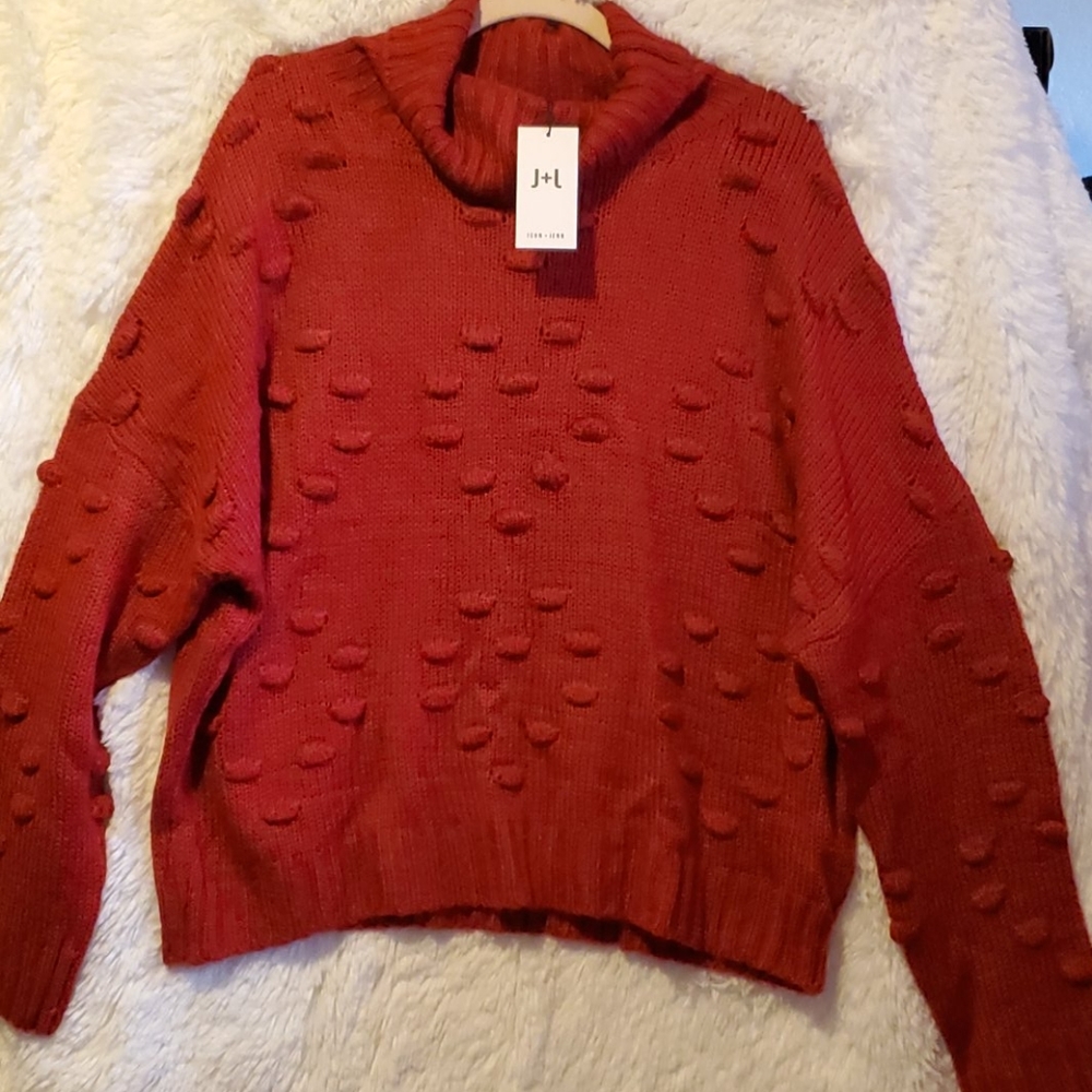 NWT John+Jenn oversized sweater Sz L - Picture 1 of 6